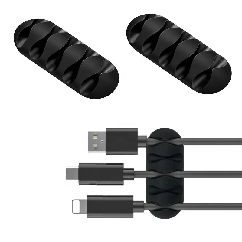 Organisateur de câble en silicone pour câble USB