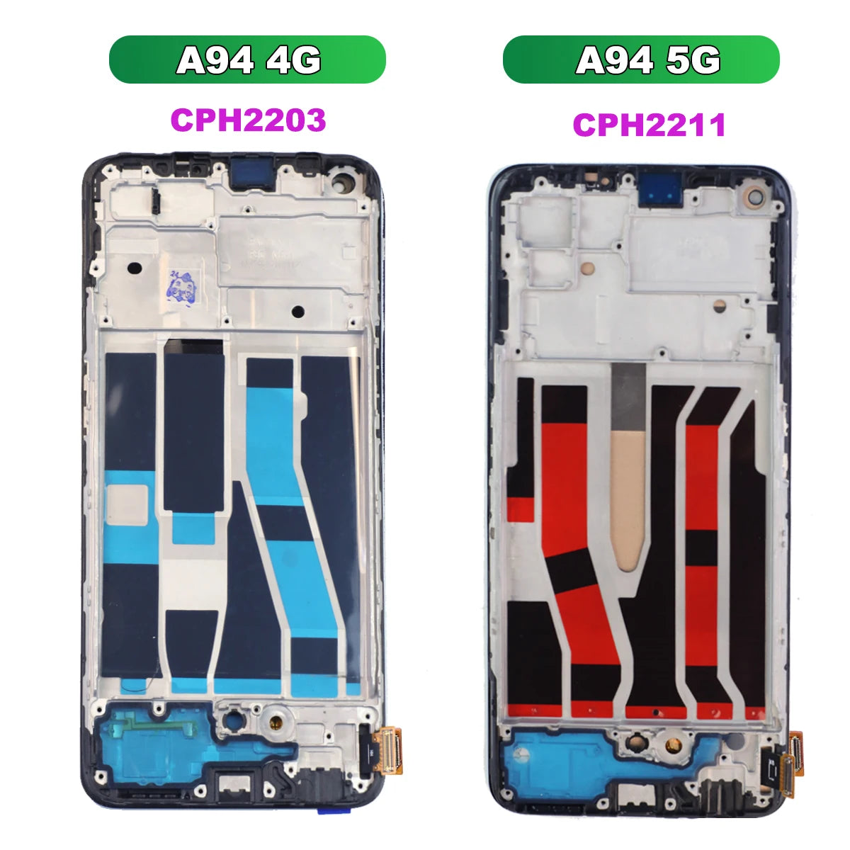 6.43" A94 AMOLED Display For OPPO A94 4G 5G LCD