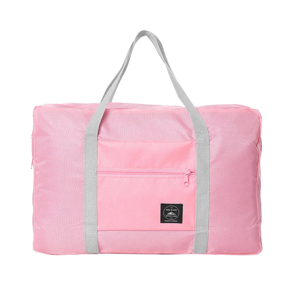 Solid Color Waterproof Folding Travel Bag