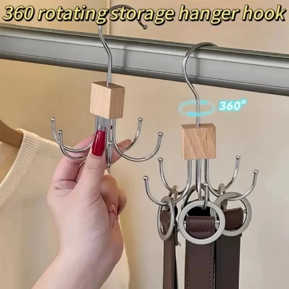 Crochet de cintre rotatif à 360° pour ceintures, support durable