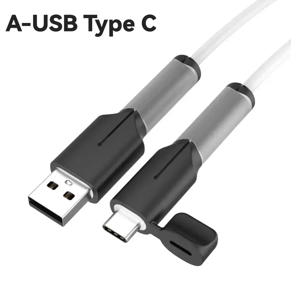Soft Silicone Charger Cable Winder Protector USB