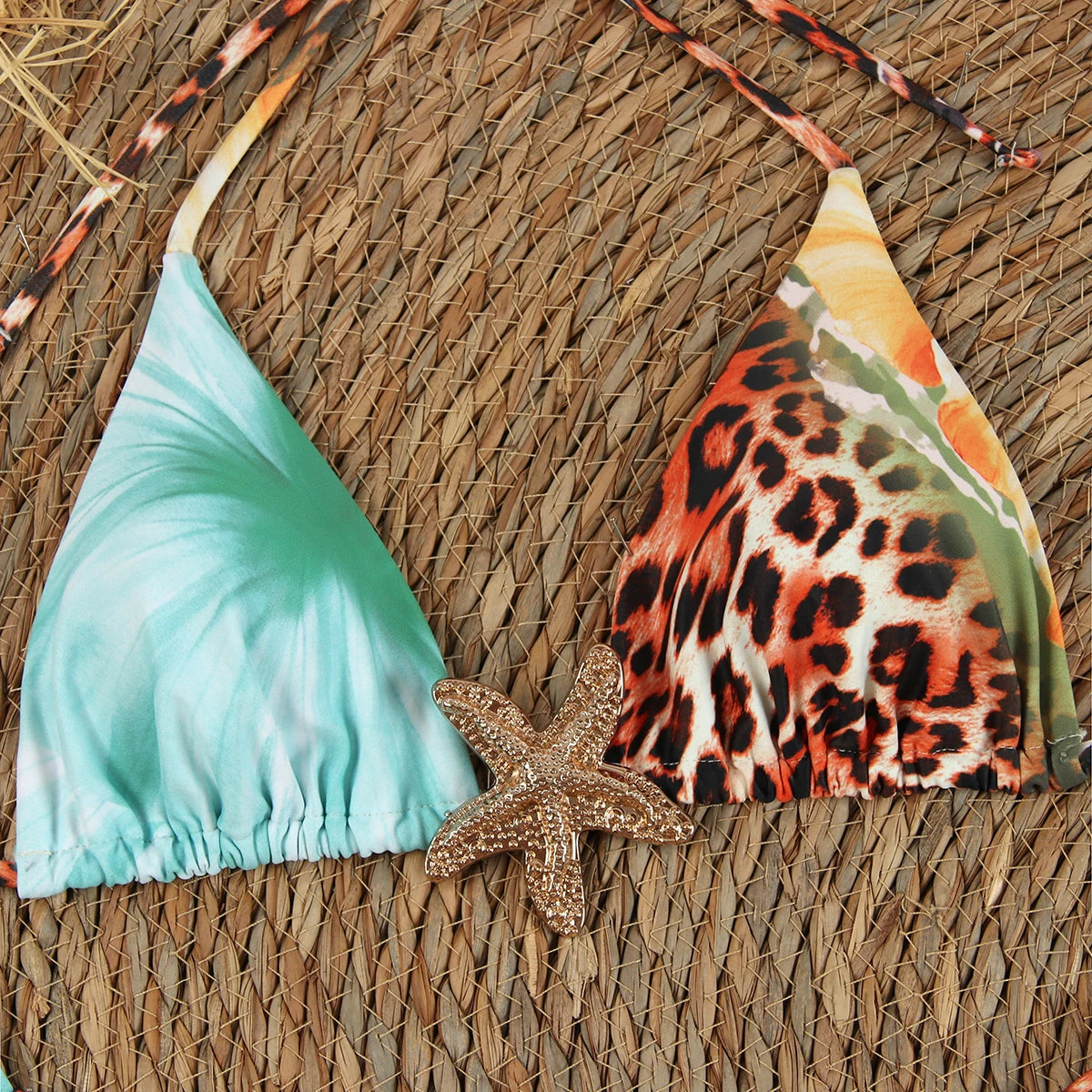 Sexy Print 3 Piece Micro Bikinis Women Swimsuit