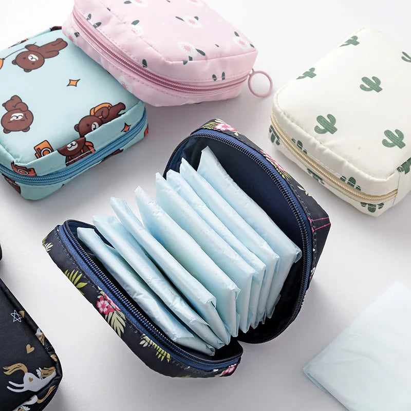Women Sanitary Napkin Tampon Storage Bag Portable