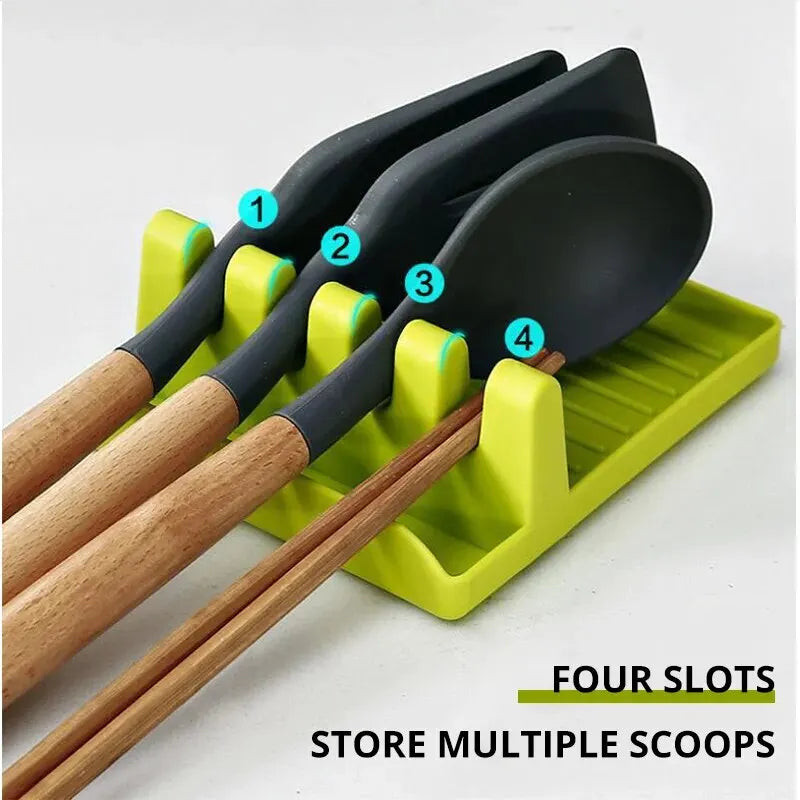 Étagères de Rangement pour Spatule de Cuisine et Couvercle de Pot
