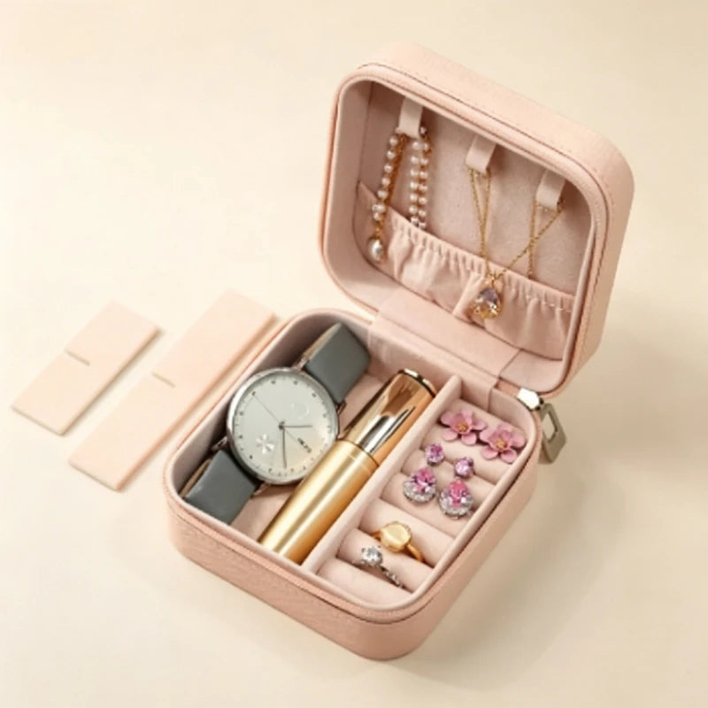 Simple ins macaroon jewelry box travel