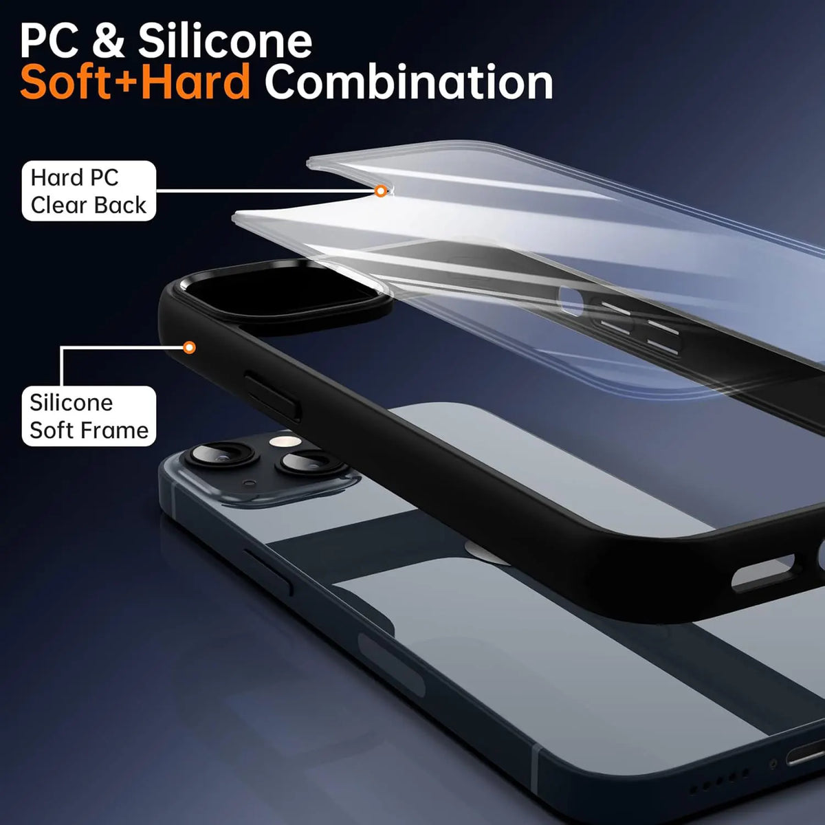 Transparent Shockproof iPhone Case