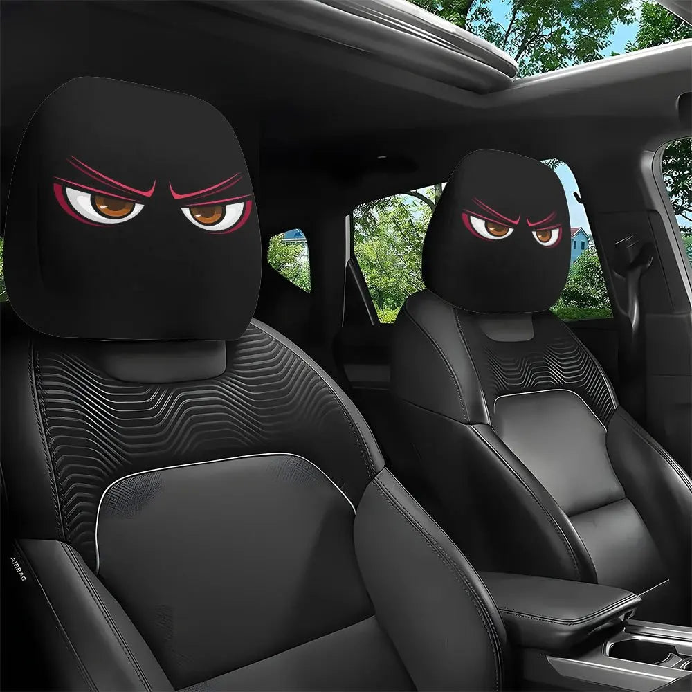 Taie d'oreiller de voiture imprimée visage d'Halloween