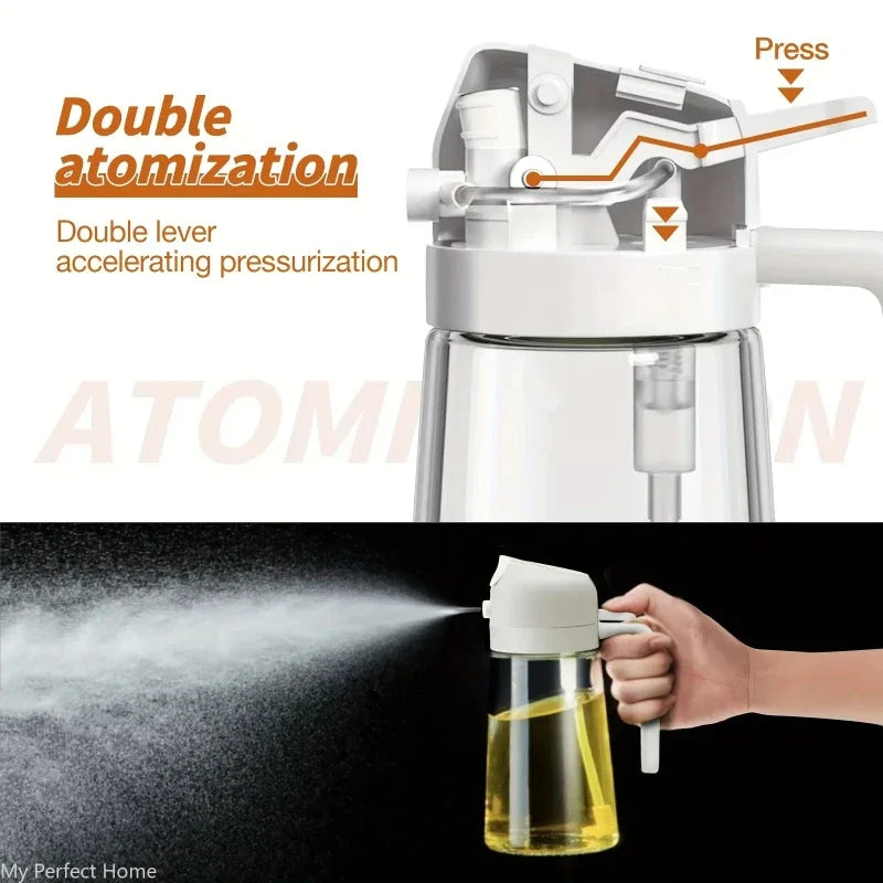 2in1 500ml Plastic Kitchen Oil Sprayer Spray Oil