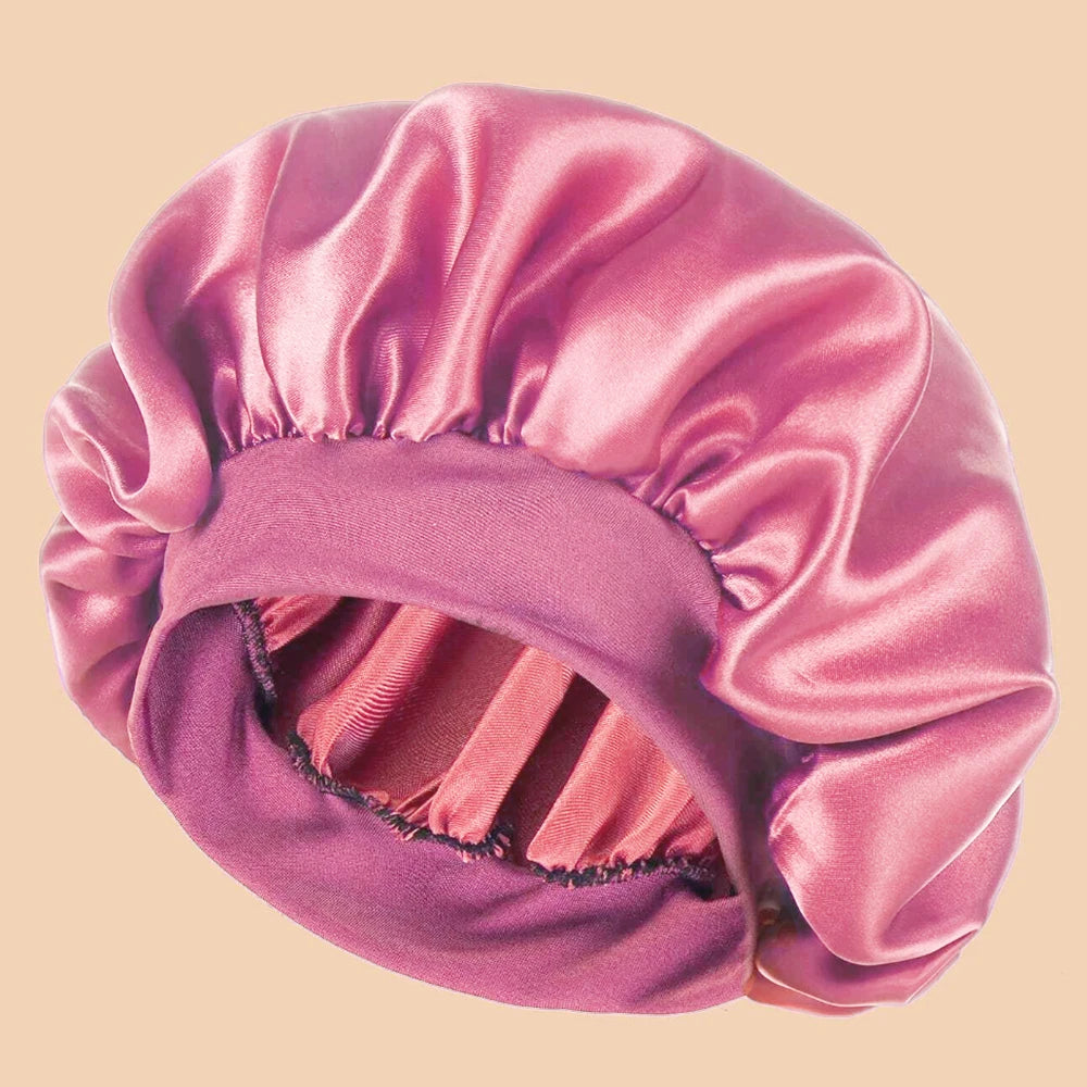 Women's Satin Wide - Brimmed Shower Cap