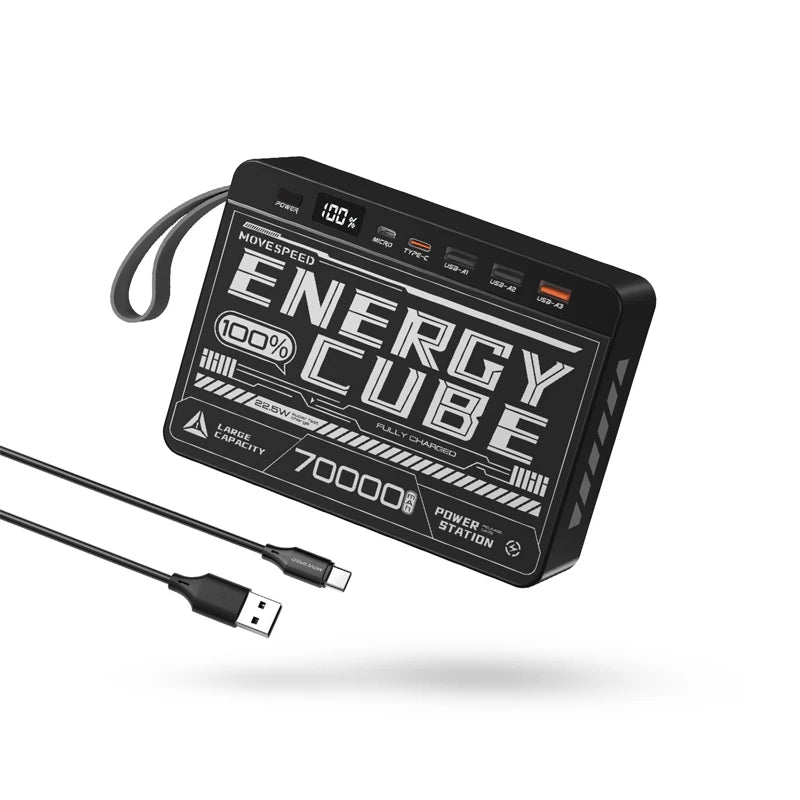 70000mAh Power Bank 100W Fast Charging Large