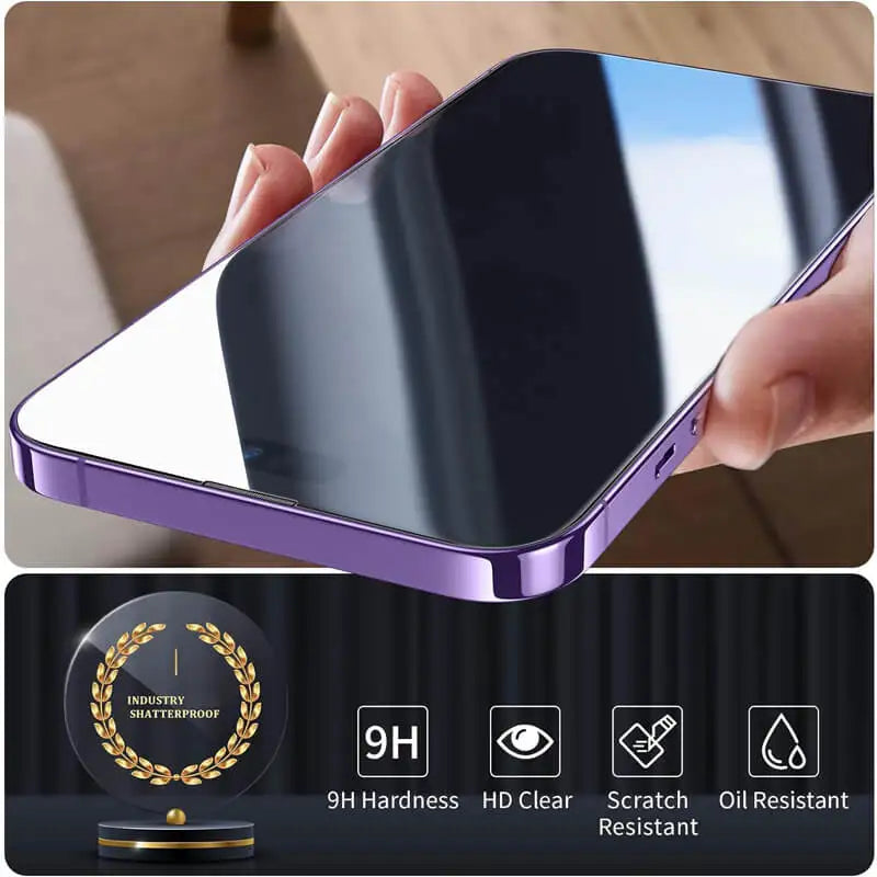 Verre trempé pour iPhone 14 Pro 15 16 17 13 12