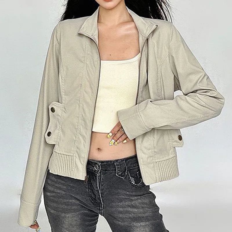 Women's Vintage Cropped Trench Jacket