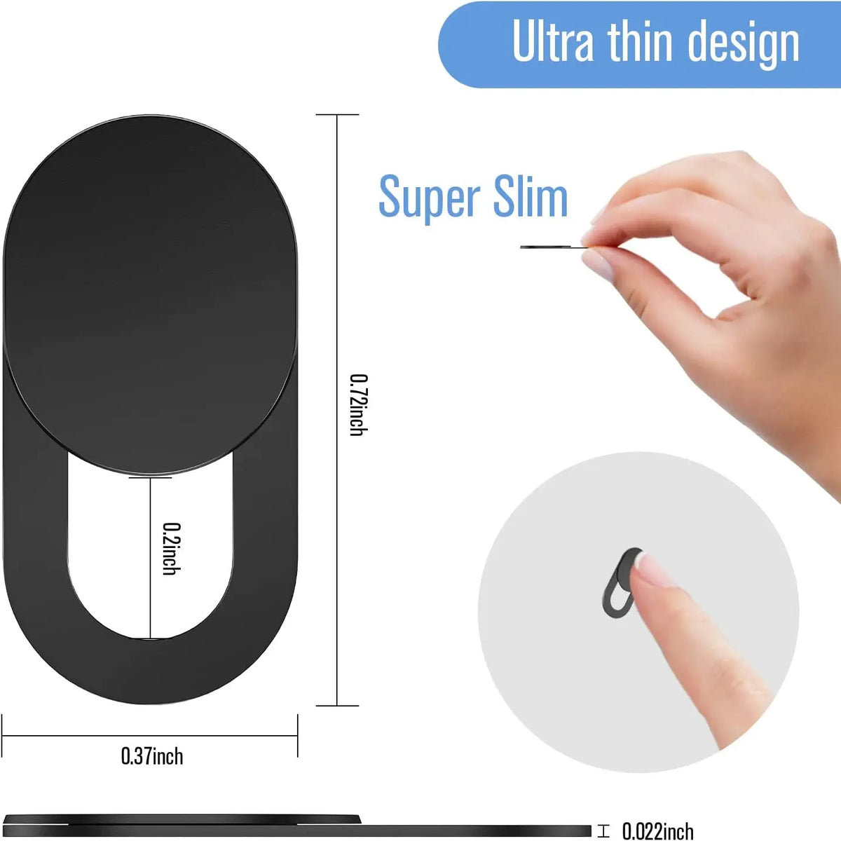 Webcam Cover Shutter Magnet Slider Plastic Camera
