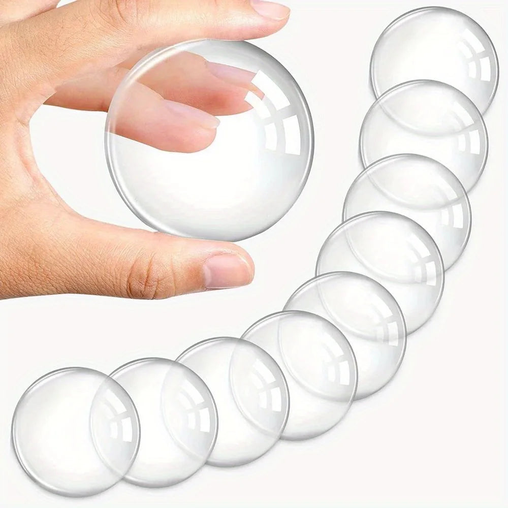 Ronde transparente en silicone souple antidérapante pour porte