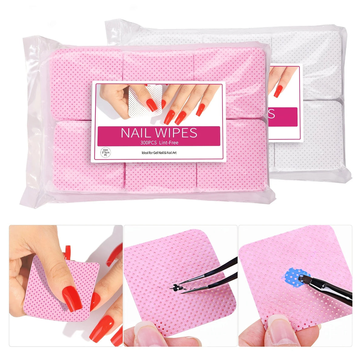 Nail Polish Remover Wipes Nail Cleaning Pads