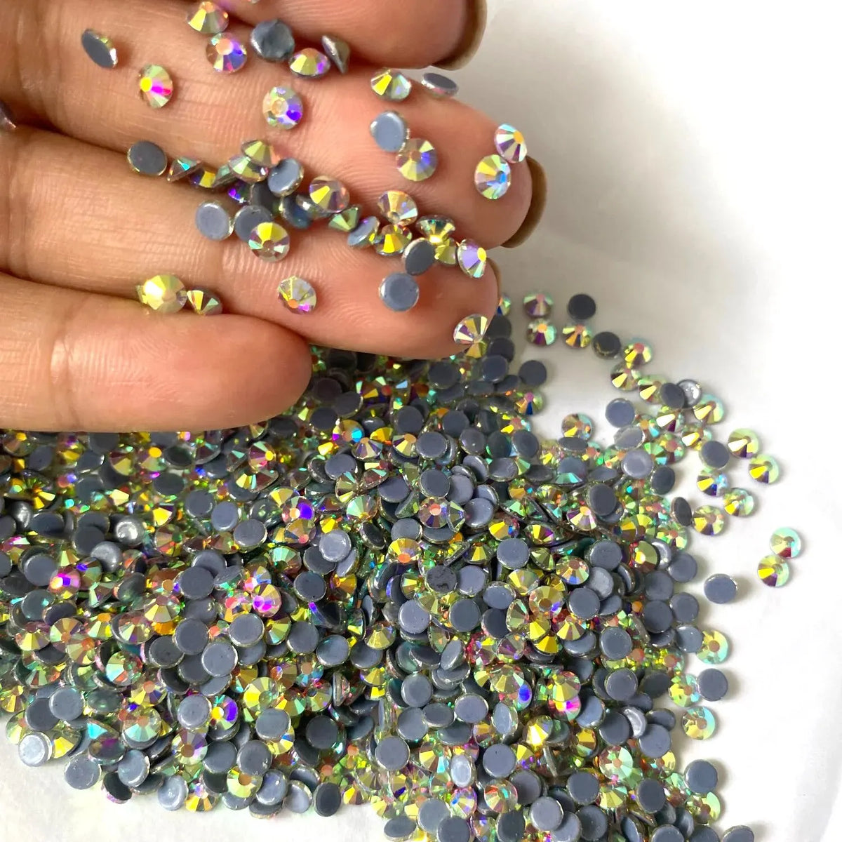 Crystal Clear AB Hotfix Rhinestones Glass Strass