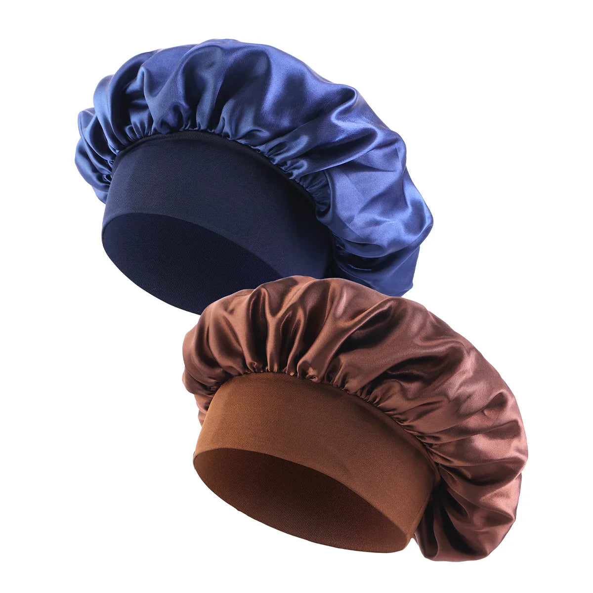 New Satin Wide Brim Nightcap Silky Bonnet Hair