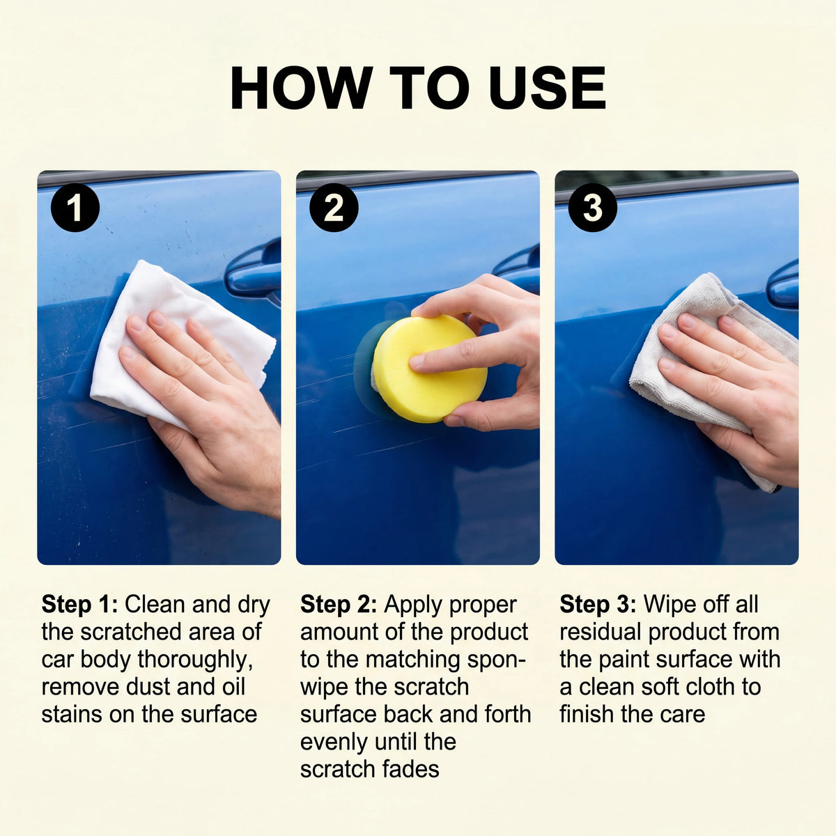 1/2/3set Ultimate Car Scratch Remover Kit Paint