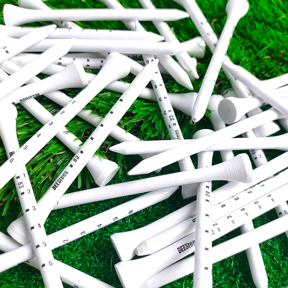 Premium Wooden Golf Tees with Height Marker