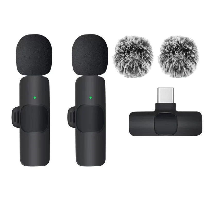 Basix Wireless Lavalier Microphone Audio Recording Mini