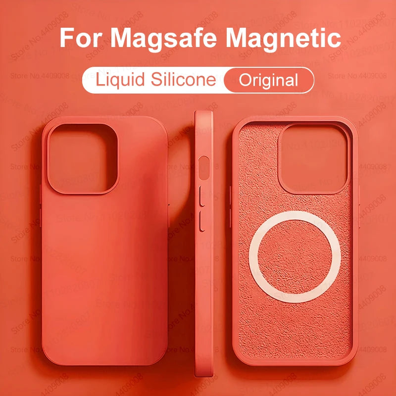 For Magsafe Original Magnetic Cases For iPhone 15