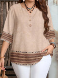 Plus size women's spring/summer/autumn new retro