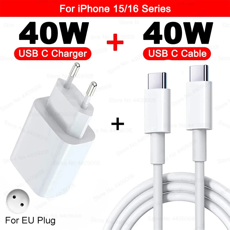 40W PD Fast Charger - iPhone 11 - 16