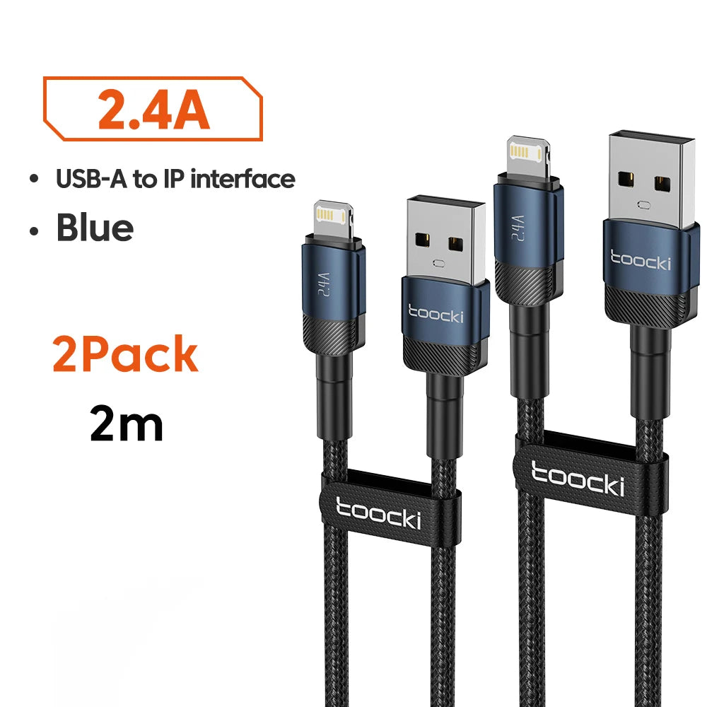 Toocki USB Cable For iPhone 14 13 12 Pro Max X XS
