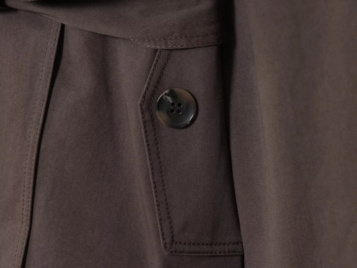 Women's British Lapel Maillard Belt Trench Coat