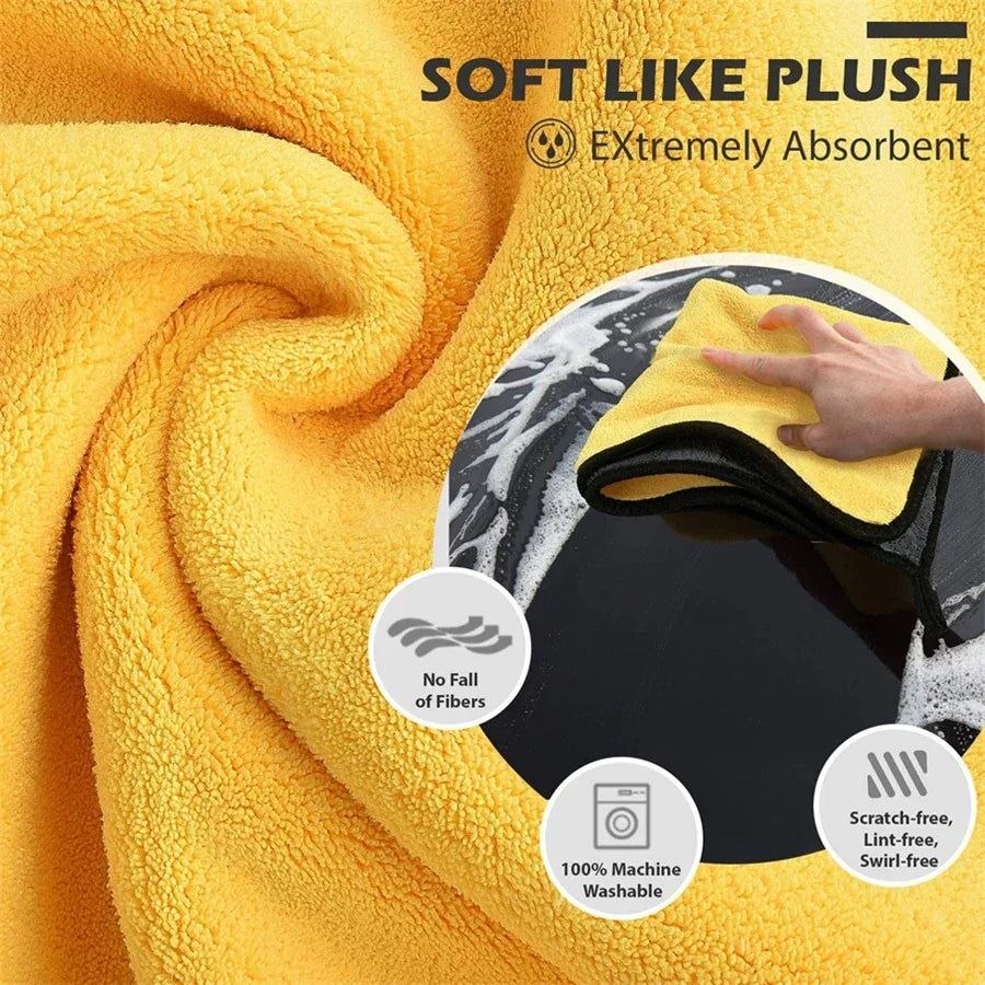 Microfiber Car Cleaning Cloth 30x60cm