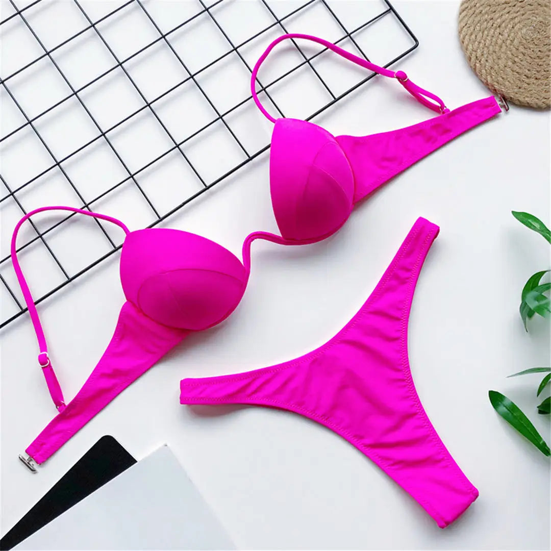 Women's Swimsuit Sexy V - Bra Underwired Swimwear