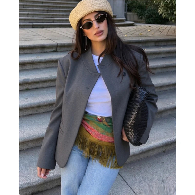 Women's Autumn Blazers Blouse 2026 New Fashion Young