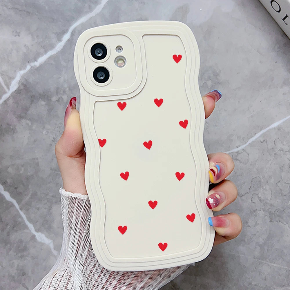 Love Heart Wave Phone Case For iPhone 6s Case