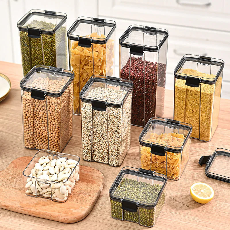 Sealed Jars Kitchen Grain Storage Organizer Large