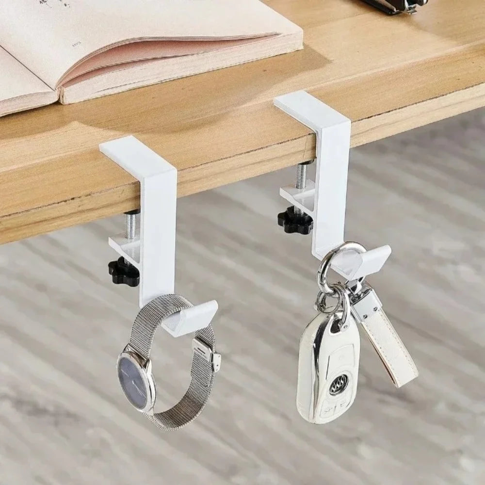 Adjustable Desk Edge Hook Holder