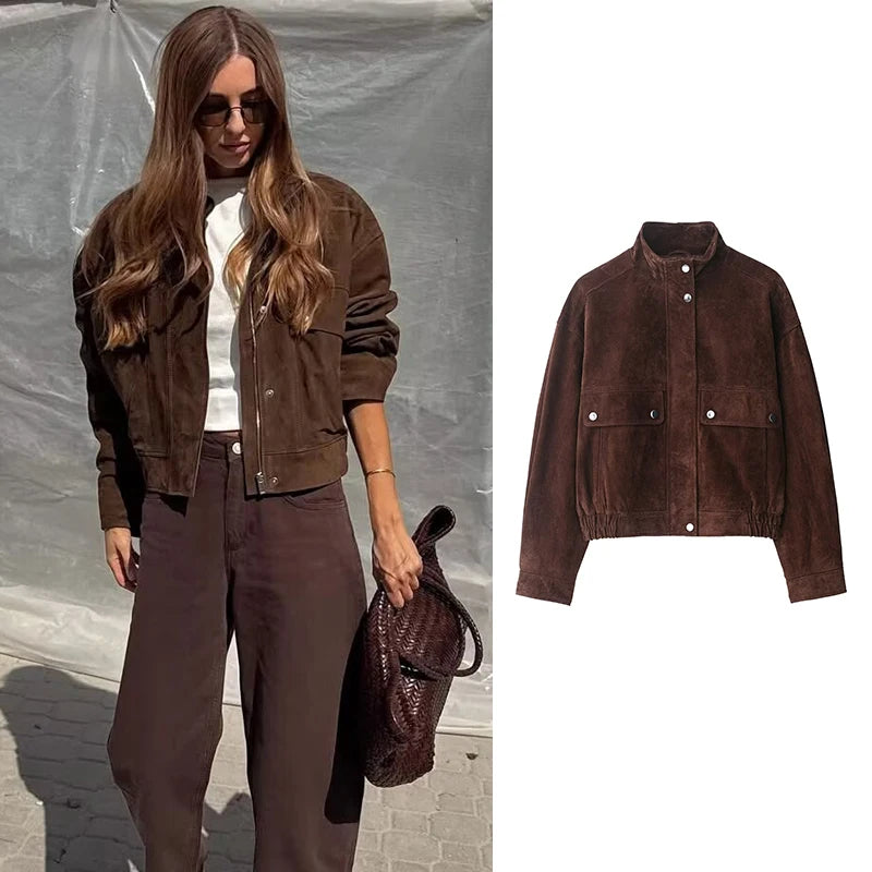 Women's Autumn Jackets 2025 New Fashion Big Pocket
