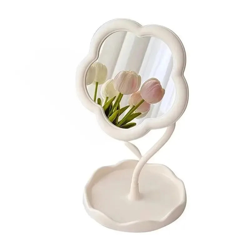 Mirror Desktop Flower Mirrors Creative Dormitory