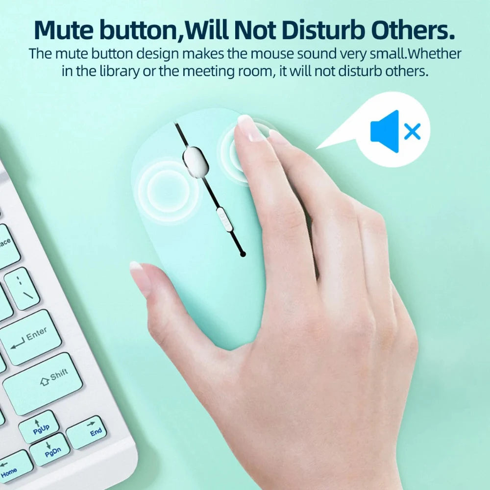 Wireless Bluetooth Mouse Gamer For MacBook iPad