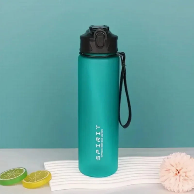 Sports Water Bottle with Time - Tracking Straw Leak
