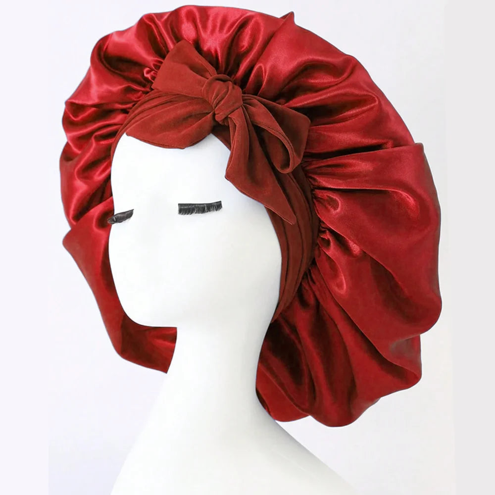 Satin Bonnet Silk Bonnet Adjustable Bonne