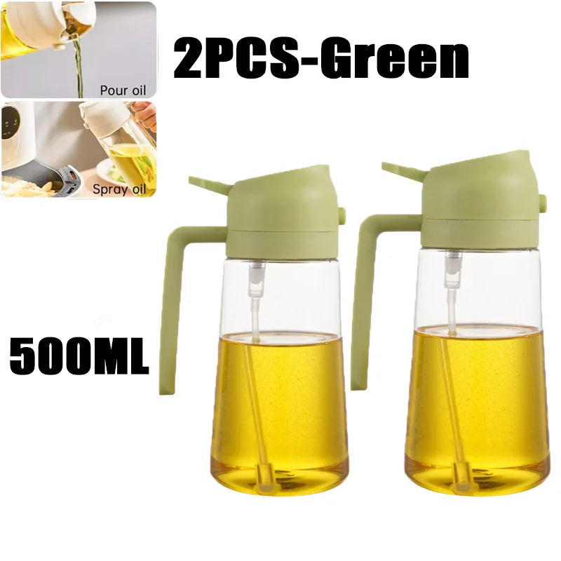 2in1 500ml Plastic Kitchen Oil Sprayer Spray Oil