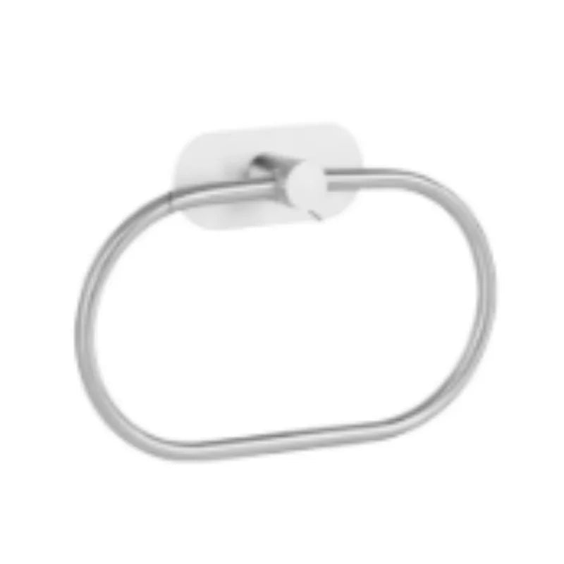 Punch - Free Stainless Steel Towel Ring Oval Design