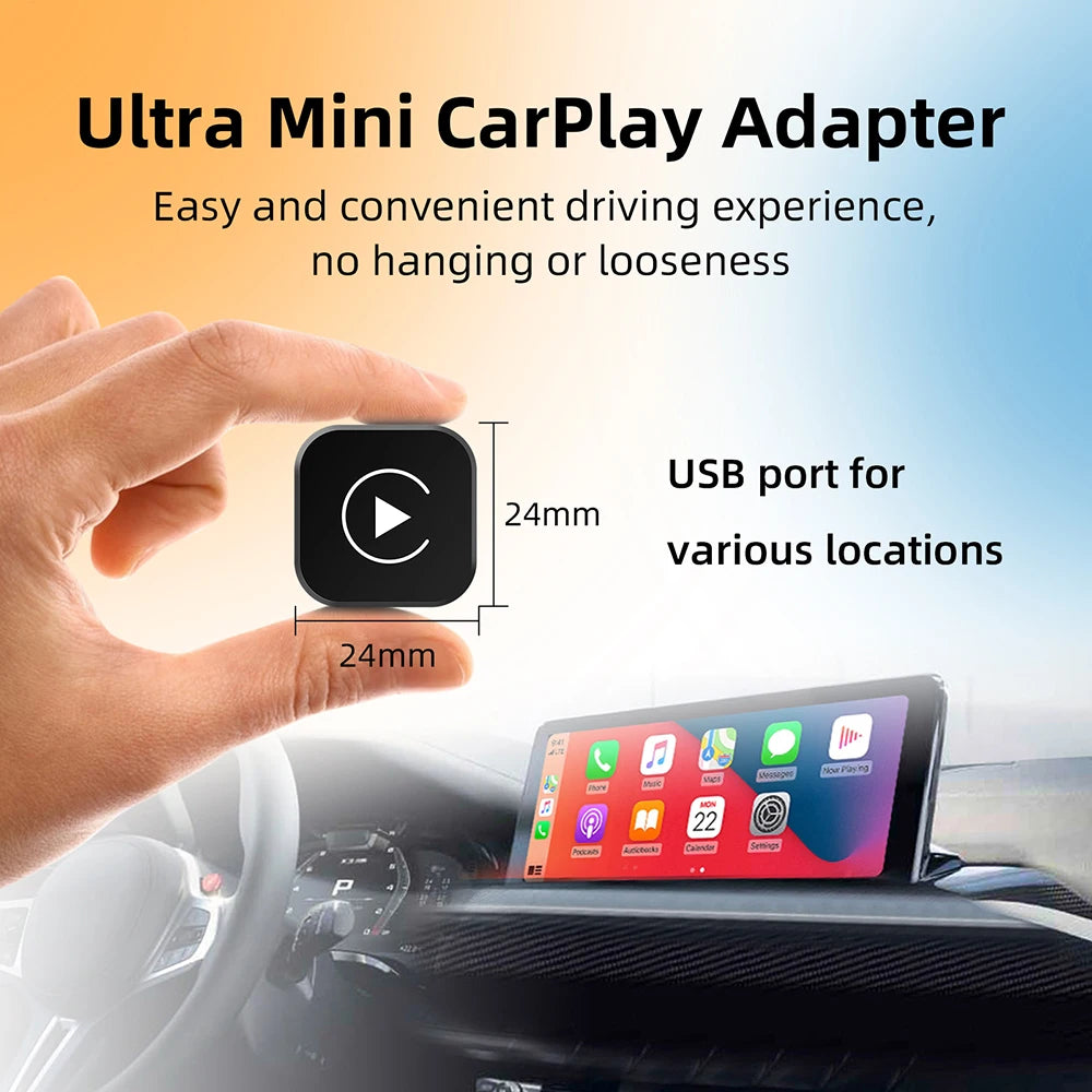 Boîtier/Adaptateur Smart CarPlay Android Auto Sans Fil