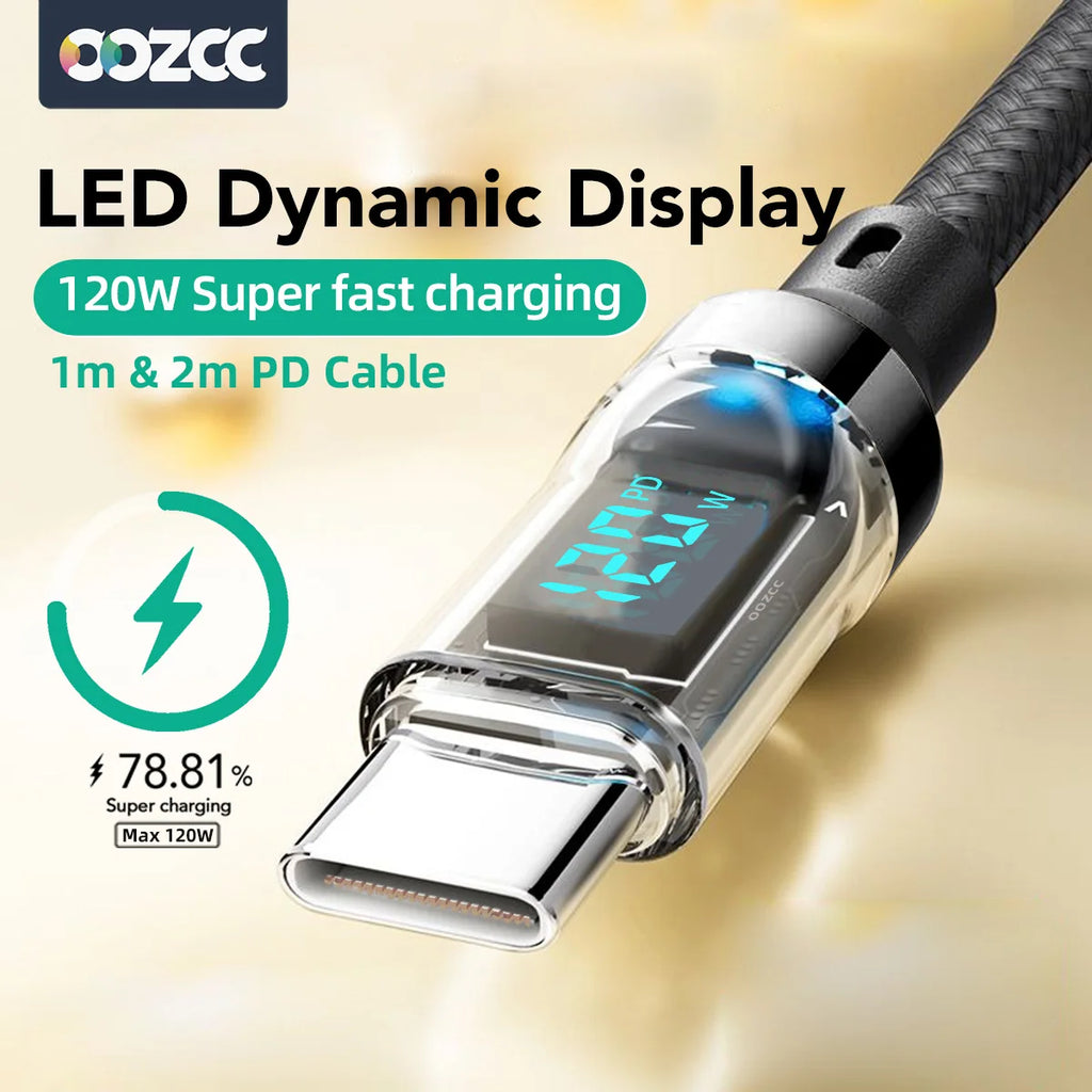 Câble d'affichage LCD Watt OOZCC, charge super rapide max. 120 W