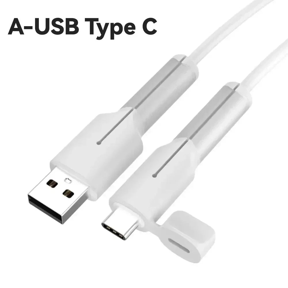 Soft Silicone Charger Cable Winder Protector USB