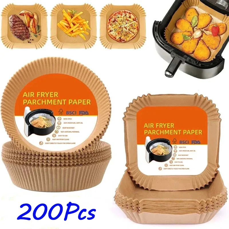 Papier sulfurisé antiadhésif pour friteuse à air chaud