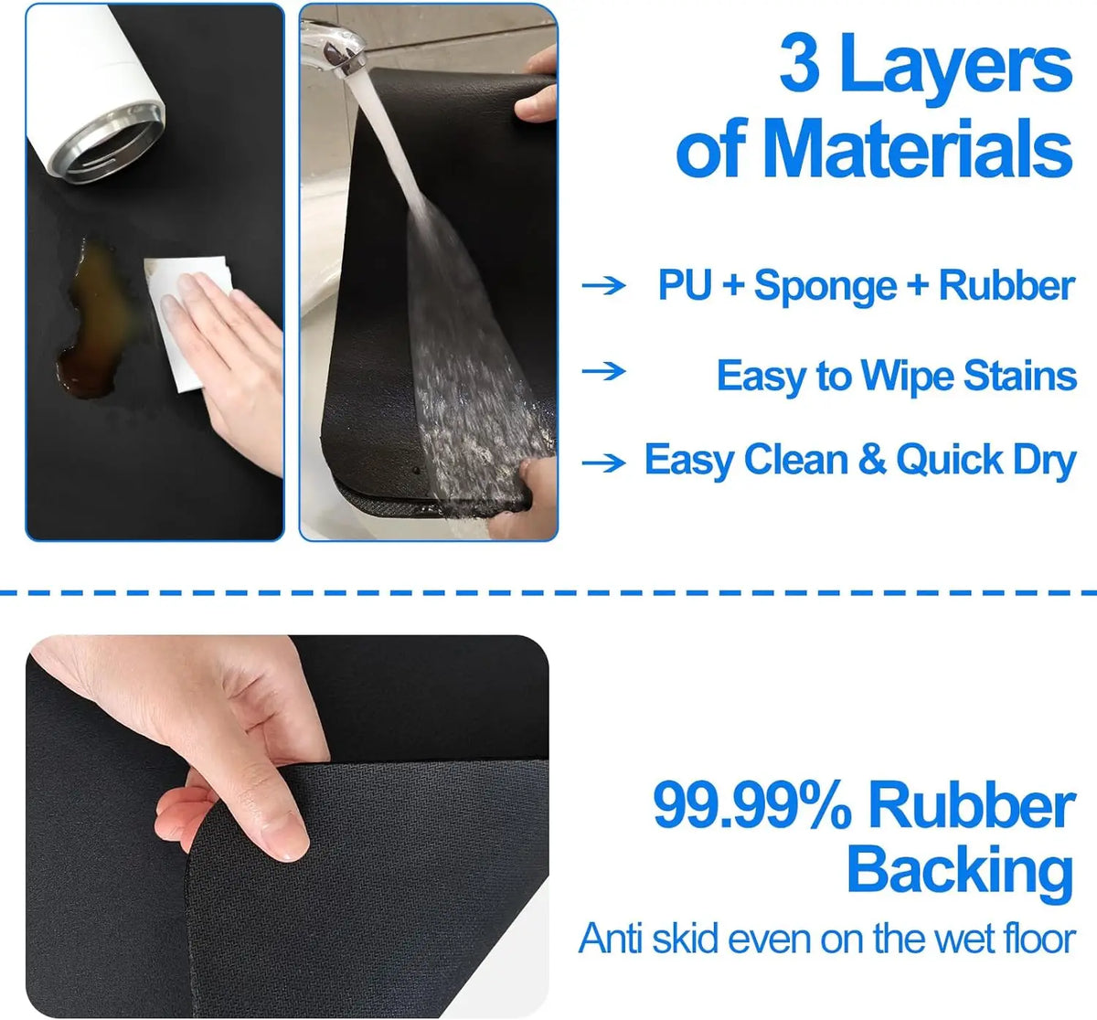 Large Kitchen Super Absorbent Mat Coffee Dish