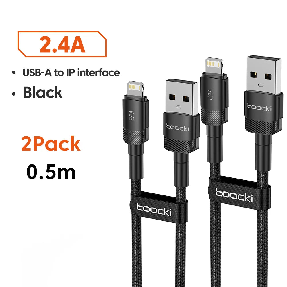 Toocki USB Cable For iPhone 14 13 12 Pro Max X XS