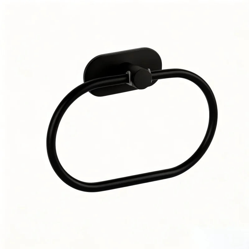 Punch - Free Stainless Steel Towel Ring Oval Design