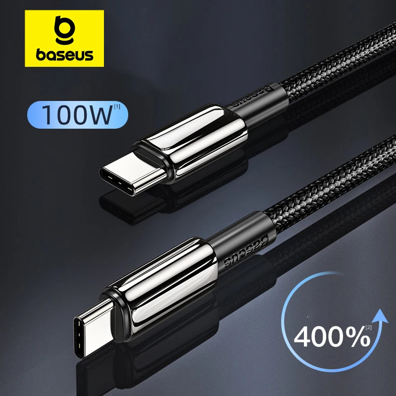 Baseus 100W USB C to USB Type C Cable For iPhone